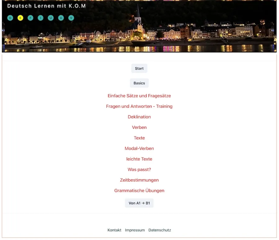Foto von der WebApp